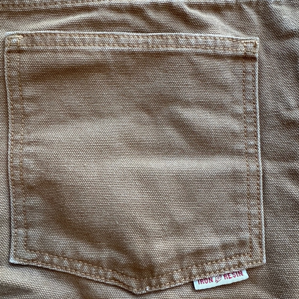 Iron & Resin Brown Men's Heavy Duck Cotton Anvil Work Pants 38 X 32 - Picture 8 of 10